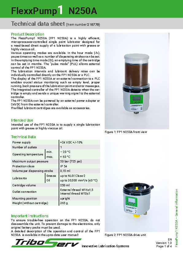 flexxpump fp1 n250a 210770 en