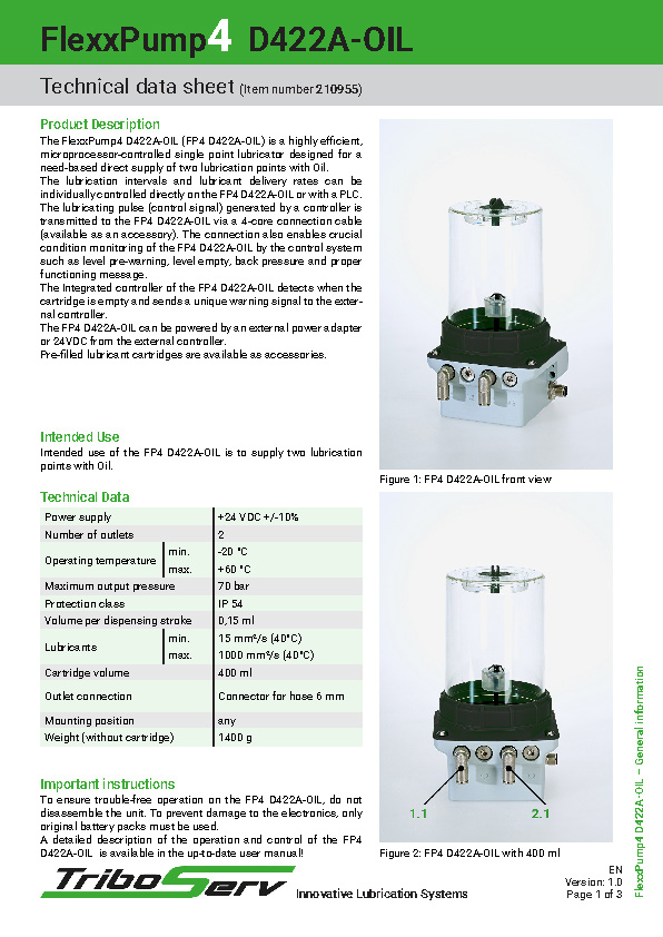 flexxpump fp4 d422a oil 210955 en